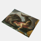 "Jonah and the Whale" Kunsttürmatte Fußmatte (Schrägansicht)