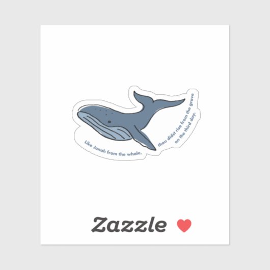 Jonah Auferstehung Aufkleber (Blatt)