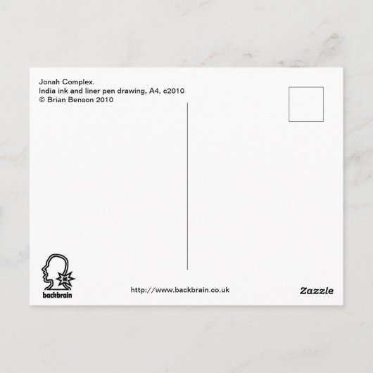 Jonah Complex Postkarte (Rückseite)