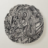 Jonah Complex Rundes Kissen (Vorderseite)