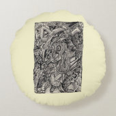 Jonah Complex Rundes Kissen (Rückseite)