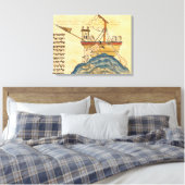 Jonah Eaten vom Wal Leinwanddruck (Insitu (Schlafzimmer))