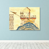 Jonah Eaten vom Wal Leinwanddruck (Insitu (Holzboden))