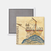 Jonah Eaten vom Wal Magnet (Vorderseite/Rückseite)