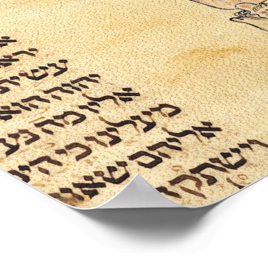 Jonah Eaten vom Wal Poster (Ecke)