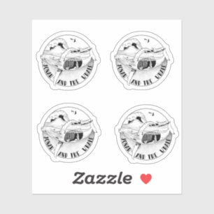 Jonah in der Zeit der Bibelkunst Aufkleber