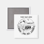 Jonah in der Zeit der Bibelkunst Magnet (Vorderseite/Rückseite)