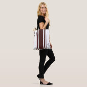 Jonah Minimalist Striped Monogramm Tasche (Am Model)