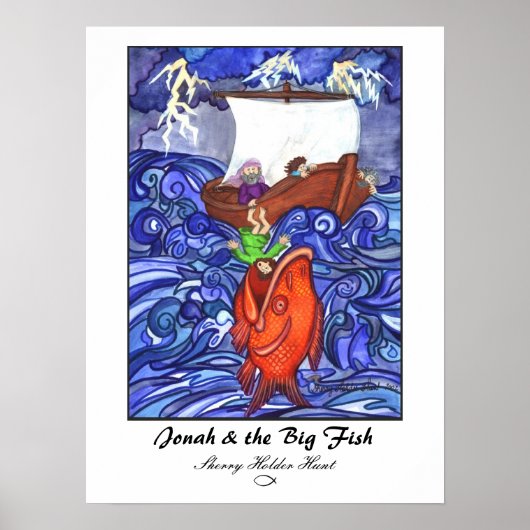 Jonah & the Big Fish Print angepasst Poster (Vorne)