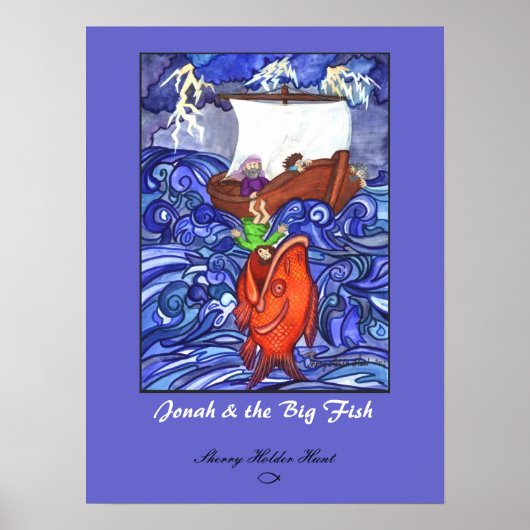 Jonah & The Big Fish Print Poster (Vorne)