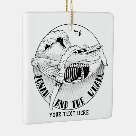 Jonah und der Wal Keramikornament (Rechts)