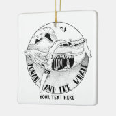 Jonah und der Wal Keramikornament (Links)