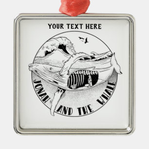 Jonah und der Wal Ornament Aus Metall