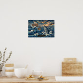Jonah und der Wal — Ukiyo-e Poster (Küche)