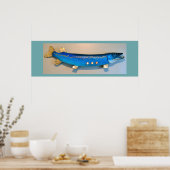 Jonahs Fischplakat Poster (Küche)