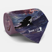 Jonas-1:17 - Jonas und der Wal Krawatte (Gerollt)