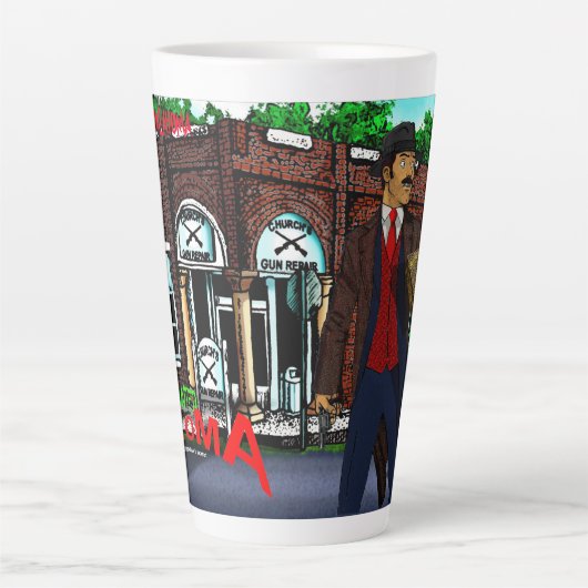 Jonas C. Bucker in der Tasse Bennington (Vorderseite)