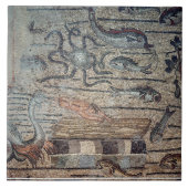 Jonas, das heraus durch den Wal, Detail von einem Fliese (Vorderseite)