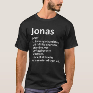 JONAS Definition Personalisiert Name Funny Birthda T-Shirt