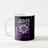 Jonas First Name I Love Jonas Girl Groovy 80's Vin Kaffeetasse (Links)