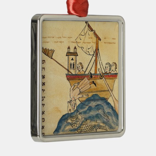 Jonas gegessen durch den Wal Ornament Aus Metall (Rechts)