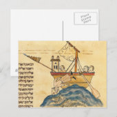 Jonas gegessen durch den Wal Postkarte (Vorne/Hinten)
