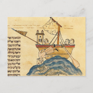 Jonas gegessen durch den Wal Postkarte