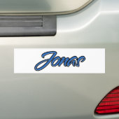 Jonas Name blue Aufkleber Sticker Autoaufkleber (Auf Auto)