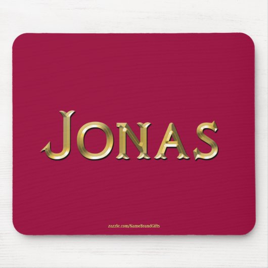 JONAS-Namensgeber Personalisierte Geschenkmousepad Mousepad (Vorne)