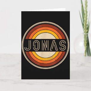Jonas Vintage Design Jonas Vorname Erster Gegebene Karte