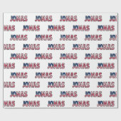 Jonas Vorname Name USA US Geschenkpapier Papier (Flach)