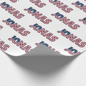 Jonas Vorname Name USA US Geschenkpapier Papier (Ecke)