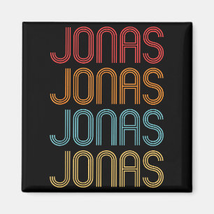 Jonas Vorname Stolz Vintage abgenutzt Retro St Magnet