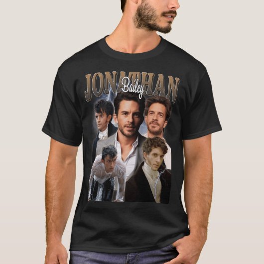 Jonathan Bailey Vintage Bootleg Jungen Junge T-Shirt (Vorderseite)