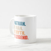 Jonathan der Mann der Mythos die Legende Kaffeetasse (Vorderseite Links)
