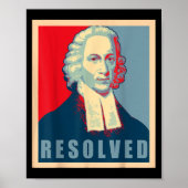 Jonathan Edwards Resolved Calvinist Reformed Poster (Vorne)
