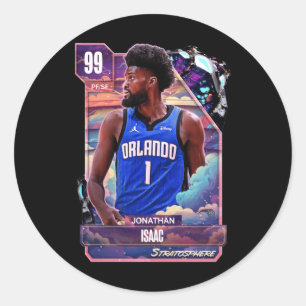 Jonathan Isaac 99 Dark Card Hd Runder Aufkleber