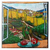 Jonathan Kis-Lev die Straße zur Jaffa-Tor-Fliese Fliese (Vorderseite)