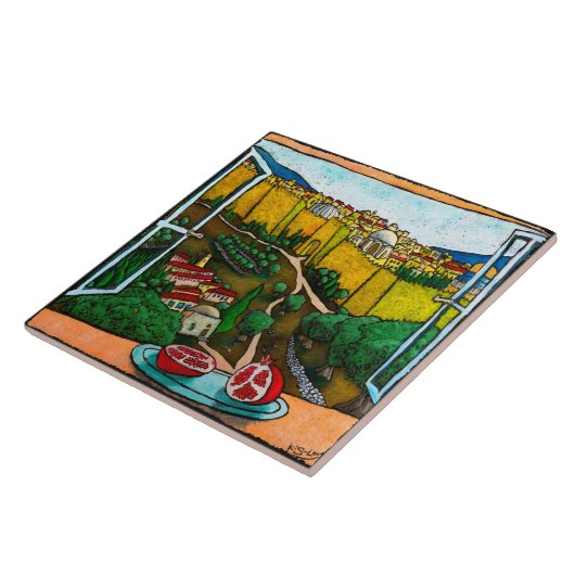 Jonathan Kis-Lev die Straße zur Jaffa-Tor-Fliese Fliese (Seite)