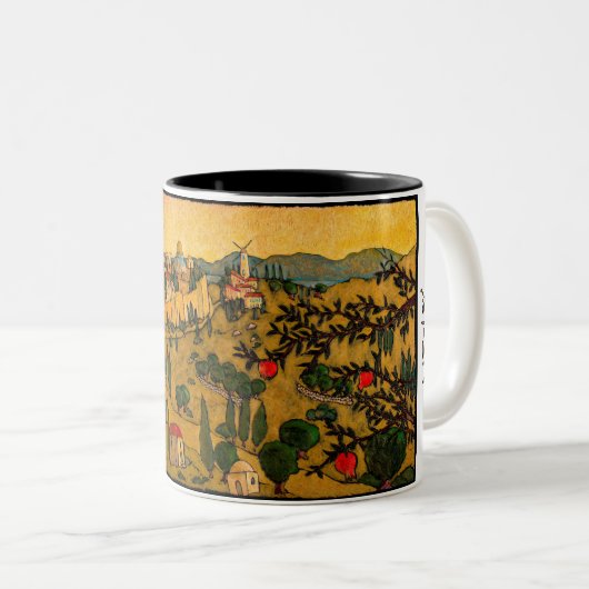 Jonathan Kis-Lev Jerusalem Gold 11 Unze-Tasse Zweifarbige Tasse (VorderseiteRechts)