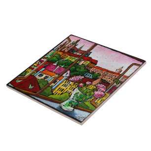 Jonathan Kis-Lev Sonnenuntergang in Prag-Fliese Fliese