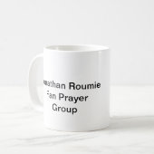 Jonathan Roumie Fan Prayer Group Kaffeetasse (Vorderseite Links)