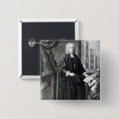 Jonathan Swift, graviert von Andrew Miller, 1743 Button (Vorne & Hinten)