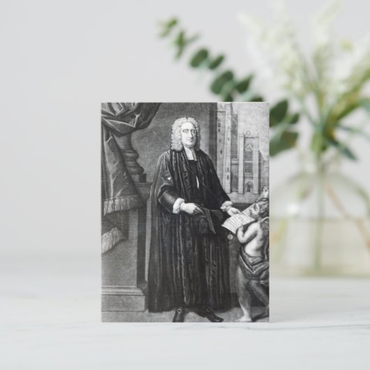 Jonathan Swift, graviert von Andrew Miller, 1743 Postkarte (Stehend Vorderseite)