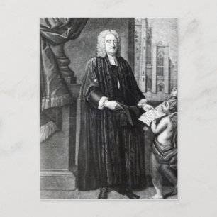 Jonathan Swift, graviert von Andrew Miller, 1743 Postkarte