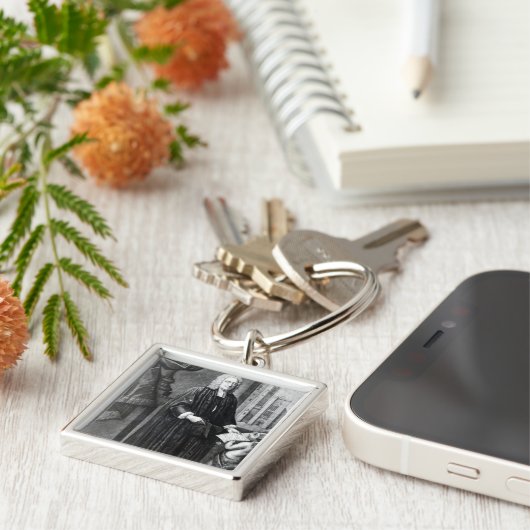 Jonathan Swift, graviert von Andrew Miller, 1743 Schlüsselanhänger (Seite)