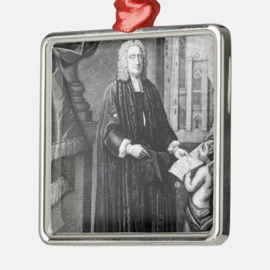 Jonathan Swift, graviert von Andrew Miller, 1743 Silbernes Ornament (Links)