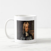 Jonathan Swift Live Life Spaß Zitat Kaffeetasse (Links)