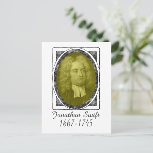 Jonathan Swift Postkarte (Stehend Vorderseite)