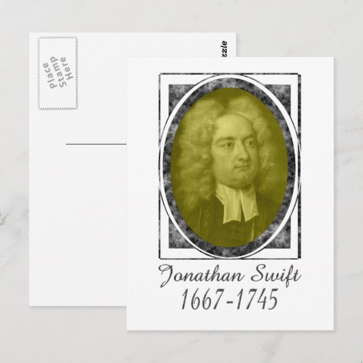 Jonathan Swift Postkarte (Vorne/Hinten)